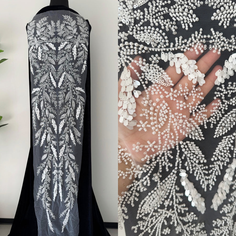 Zh480 fabric beading embroider organza lace computer beading clothing cheongsam curtain decorative accessories