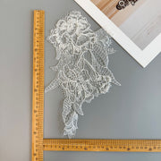 White Hollow Polyester Silk Water-Soluble Lace Flower - Clothing & Headgear Accessory (R221)