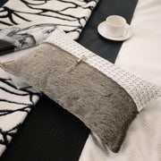 Grey Genuine Leather Cushion Set - Modern Luxury for Refined Interiors