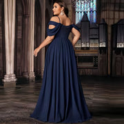 European and american plus size evening gowns: long, slimming dresses for banquets, parties, birthday celebrations, annual meetings, and hostess events