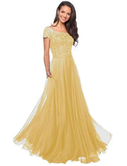 European and american style plus size evening gown women's lace chiffon floor-length dress wedding bridesmaid annual meeting performance outfit for curvy moms