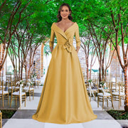 European and american style plus size evening gown - floor length dress for weddings, mother of the bride, annual meetings, and performances - flattering and figure-forgiving for curvy women