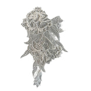 White Hollow Polyester Silk Water-Soluble Lace Flower - Clothing & Headgear Accessory (R221)