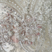 Extra-Long Beaded Sequin Lace Appliqué – DIY Wedding Dresses, Bridal Veils & Clothing Embellishment (ZH332)