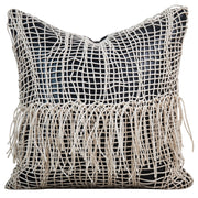 Cream Beige Handwoven Cushion Cover – Soft Luxury Pillow for Sofa & Bed