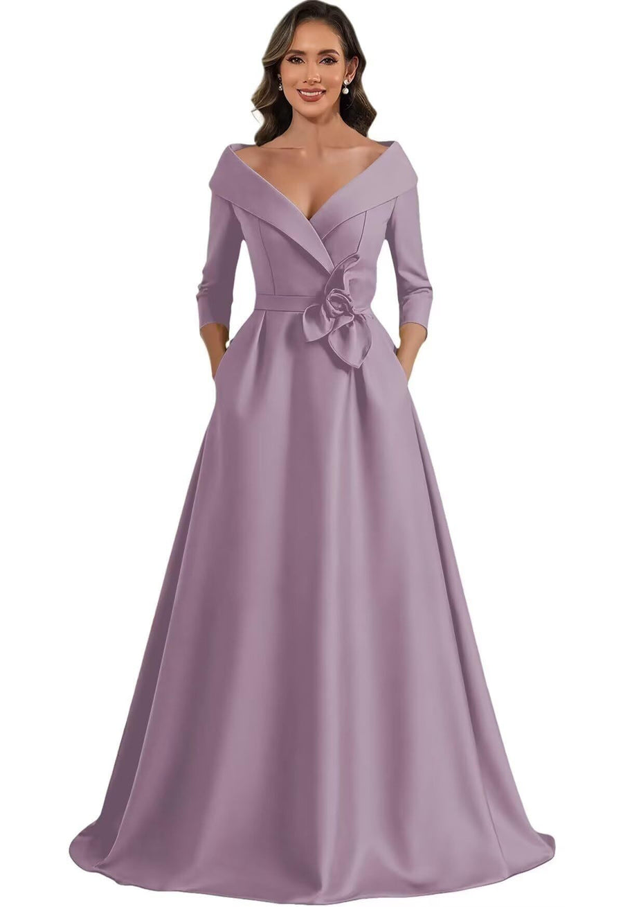 European and american style plus size evening gown - floor length dress for weddings, mother of the bride, annual meetings, and performances - flattering and figure-forgiving for curvy women