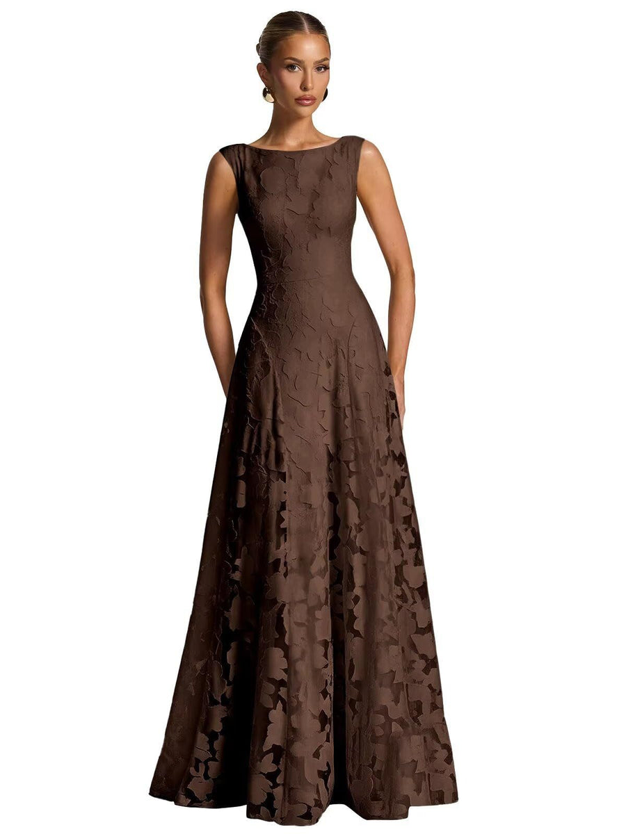 Cross-border hot-selling fashion style plus size dress dress socialite style plus size evening dress bridesmaid engagement host dress