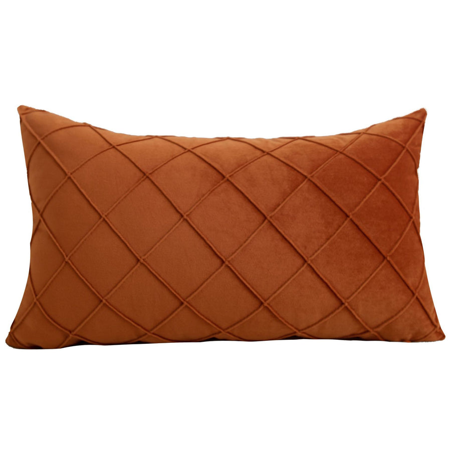Velvet Cushion Cover - Subtle Geometry for Elegant Living Spaces