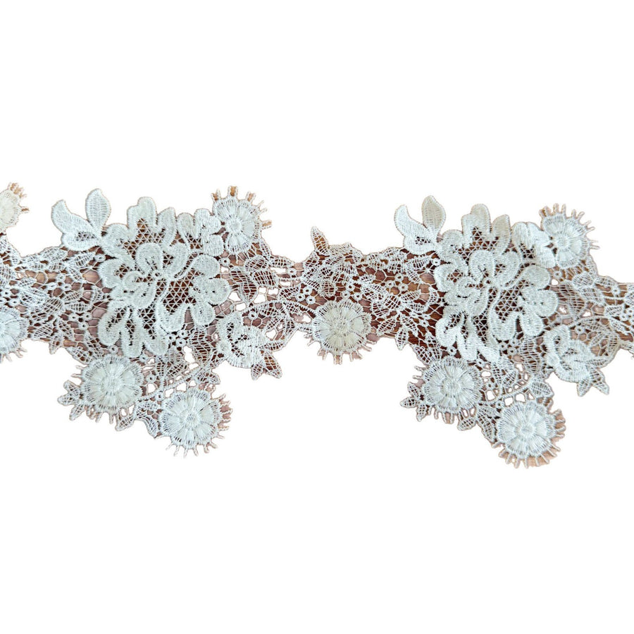 White hollow water-soluble lace accessories Clothing fabric clothing Curtain collar DIY decoration R184