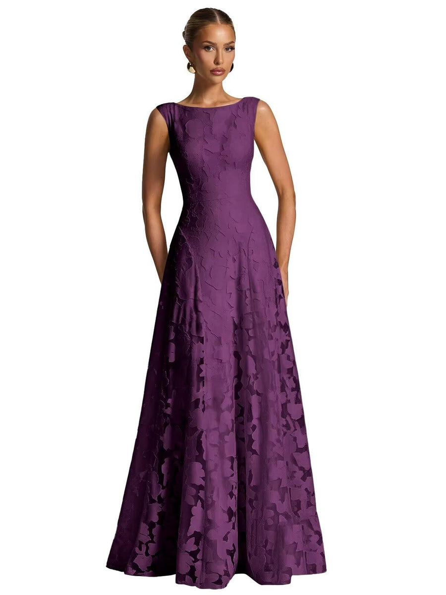 Cross-border hot-selling fashion style plus size dress dress socialite style plus size evening dress bridesmaid engagement host dress