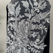 Zh481 beaded embroidery mesh pearl lace beaded accessories diy clothing dress decoration accessories