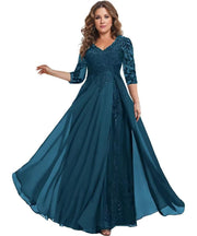 European station cross-border amazon dress chiffon patchwork lace cut out long dress bridesmaid evening dress women's evening dress