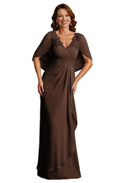 Fashion amazon cross-border banquet ladieswear wedding banquet women's clothing long evening dress annual meeting party host dress fat