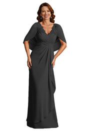 Fashion amazon cross-border banquet ladieswear wedding banquet women's clothing long evening dress annual meeting party host dress fat