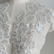 Mesh Machine Bead Decal Embroidery Lace Clothing Accessories - DIY Bead Embroidery Decal (ZH281)