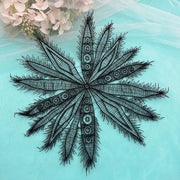20CM Wide Hollow Water Soluble Lace - White & Black Embroidered Underwear, Neckline & Cuffs Accessory