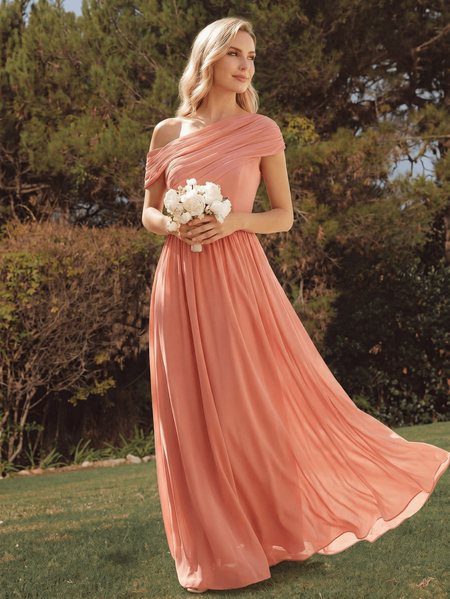Amazon's new women's dress banquet long evening dress fashion cross-border bridesmaid dress elegance party party