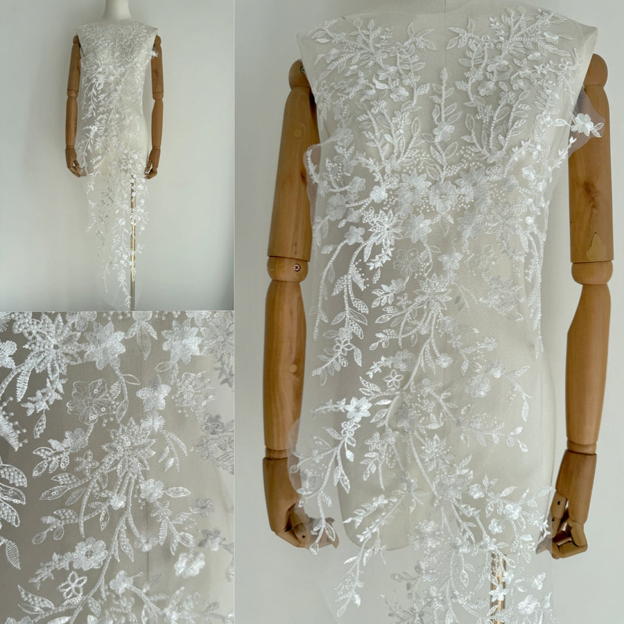 Embroidered Fabric – DIY Bags, Stage Costumes, Wedding Dresses & Backdrop Decorations (ZH468)