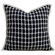Abstract Face Lumbar Cushion Cover – Red Decorative Pillow for Sofa & Bed