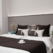 Brown & Gold Cushion Set - Elegant Metallic Detail for Refined Interiors