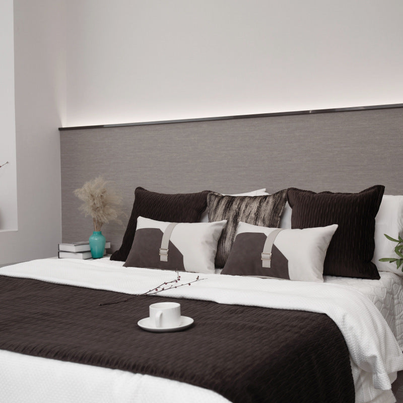 Brown & Gold Cushion Set - Elegant Metallic Detail for Refined Interiors