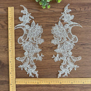 Handmade lace fish silk collar flower sticker for wedding dress decoration