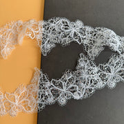 R288 sequined fish silk thread water-soluble lace, national style fine thread barcode lace, dress wedding clothing accessories