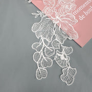 New product fresh hollow fish silk thread lace embroidery piece white embroidery bridal veil wedding accessories R75