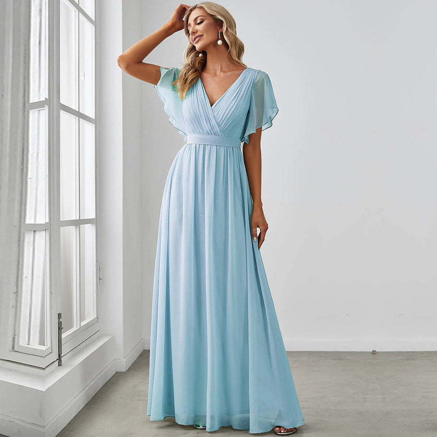 Cross-border amazon hot-selling bridesmaid dresses, elegant evening gowns, perfect for year-end parties and performances, plus size friendly