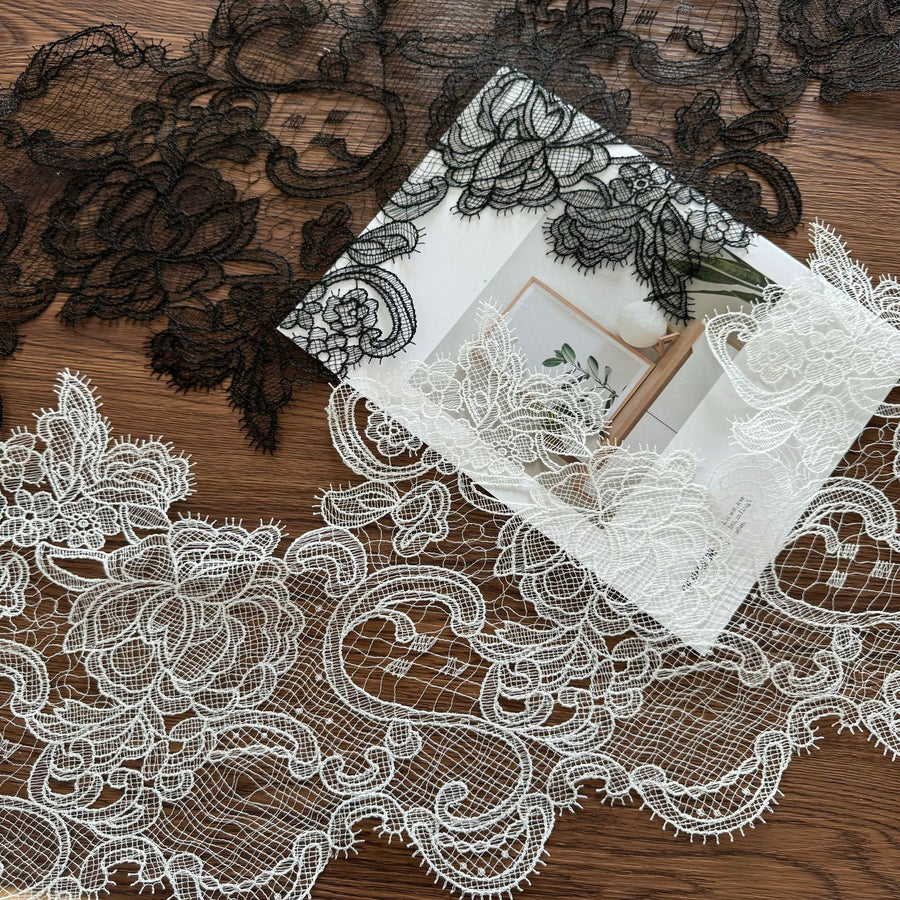 New exquisite hollow fish silk thread lace, handmade DIY accessories wedding veil decorative accessories lace R77