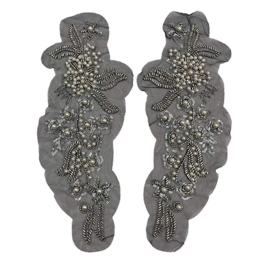 Heavy industry DIY sequined beads embroidery lace three-dimensional flower wedding dress dress head jewelry luggage decoration patch flower