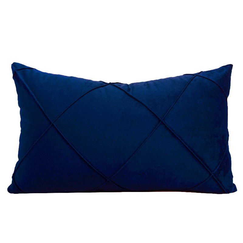 Velvet Cushion Cover - Subtle Geometry for Elegant Living Spaces