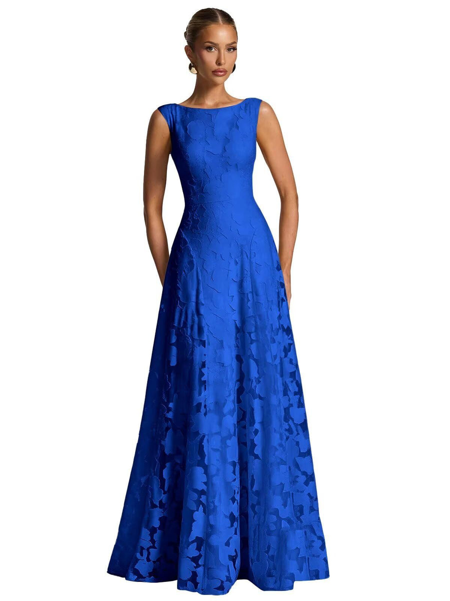 Cross-border hot-selling fashion style plus size dress dress socialite style plus size evening dress bridesmaid engagement host dress