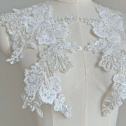 ZH413 European new mesh embroidery lace accessories, foreign trade wedding veil DIY accessories lace accessories