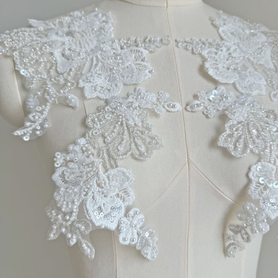 ZH413 European new mesh embroidery lace accessories, foreign trade wedding veil DIY accessories lace accessories