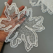 20Cm fish silk thread hollow lace flower flower piece cloth patch headdress wedding accessories wedding handmade R132 large
