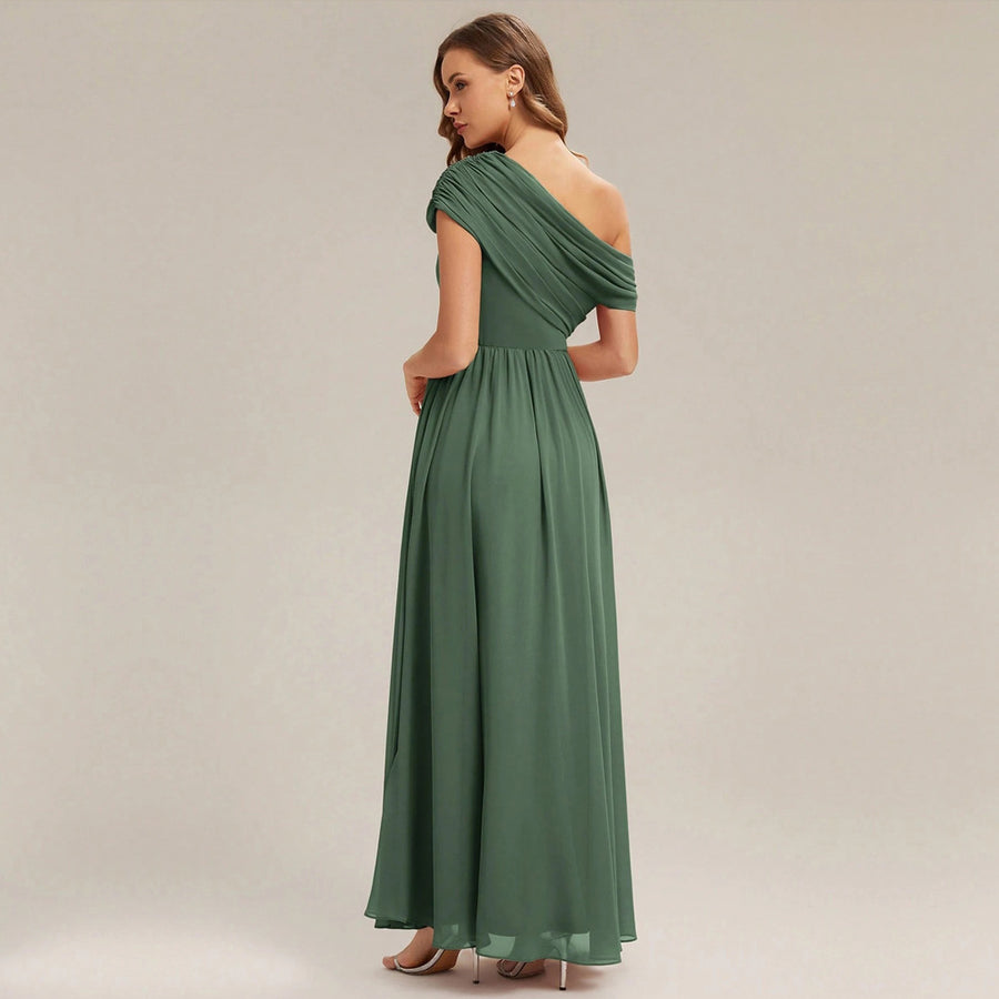 Amazon's new women's dress banquet long evening dress fashion cross-border bridesmaid dress elegance party party
