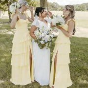 French bridesmaid dresses for women - summer beach vacation long dress, ethereal & slimming, sister dress, party gown, evening wear