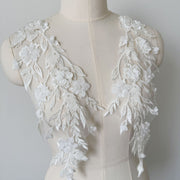 Handmade Beads 3D Lace Flower - DIY Fashion Show Clothing Accessories & Dress Embellishment (ZH309)