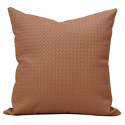 PU Textured Cushion Cover – Modern Woven Embossed Decorative Pillow