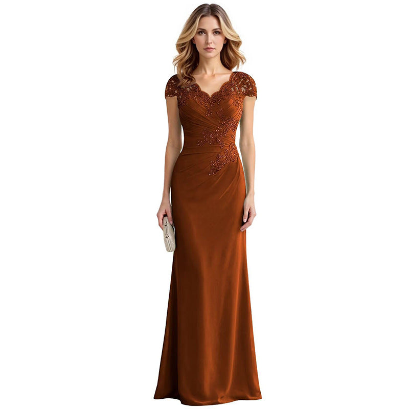 Fashionexport amazon aliexpress cross-border banquet party evening dress lacelongsequin mermaid dress