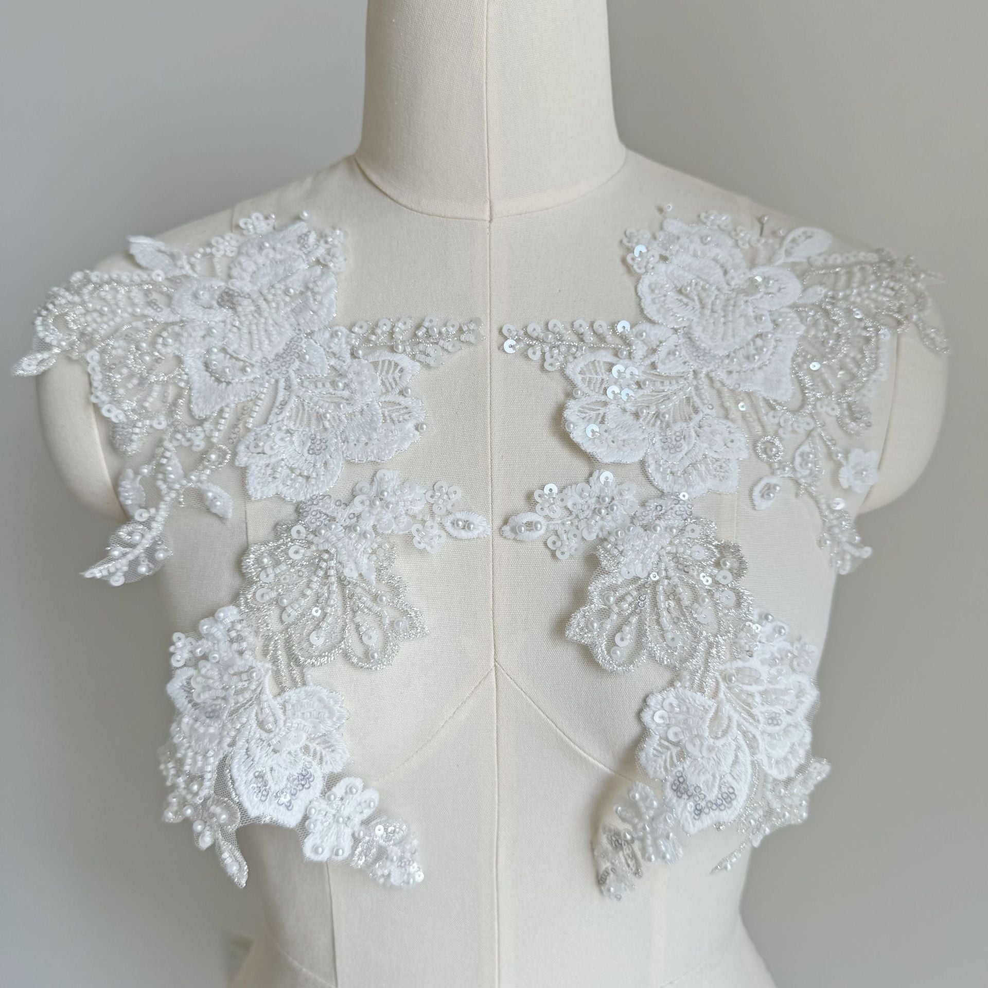 ZH413 European new mesh embroidery lace accessories, foreign trade wedding veil DIY accessories lace accessories