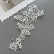 R296 water-soluble fish silk thread lace embroidery bead sequin collar DIY wedding dress decoration accessories