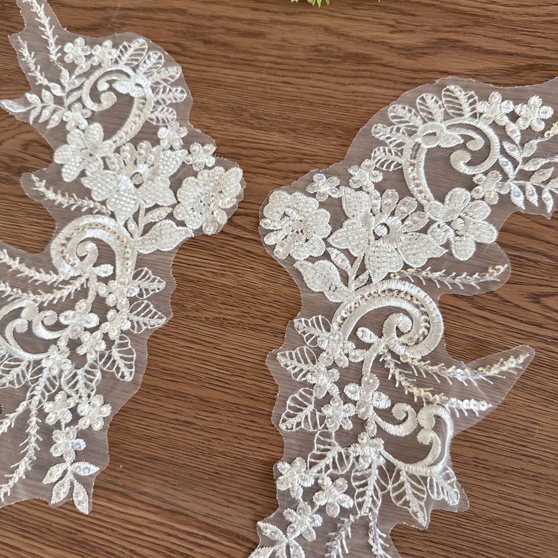 D70 three-dimensional organza lace flower handmade accessories DIY wedding veil decorative clothes patch jewelry material