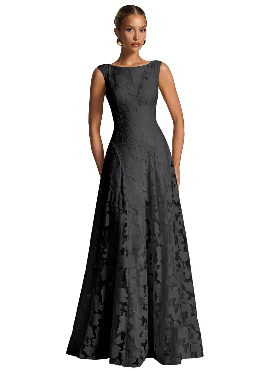 Cross-border hot-selling fashion style plus size dress dress socialite style plus size evening dress bridesmaid engagement host dress