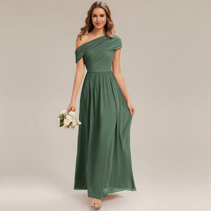 Amazon's new women's dress banquet long evening dress fashion cross-border bridesmaid dress elegance party party