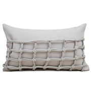 Cream Beige Handwoven Cushion Cover – Soft Luxury Pillow for Sofa & Bed