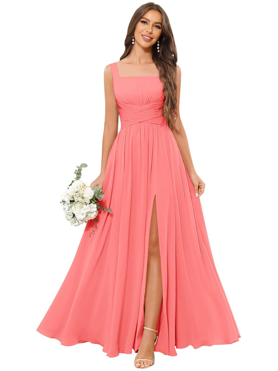 Fashion cross-border women's dress pure color evening dress multi-color optional sister group toast annual meeting performance dress fat m