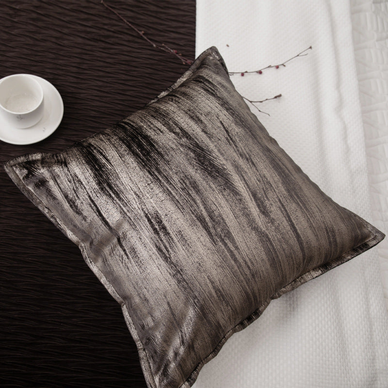 Brown & Gold Cushion Set - Elegant Metallic Detail for Refined Interiors
