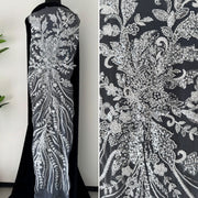 Zh481 beaded embroidery mesh pearl lace beaded accessories diy clothing dress decoration accessories